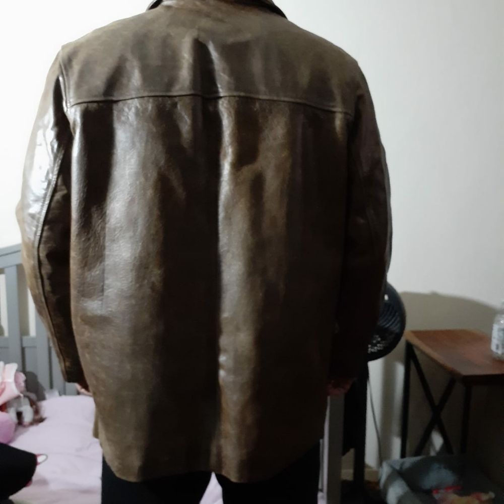 Men jacket real leather